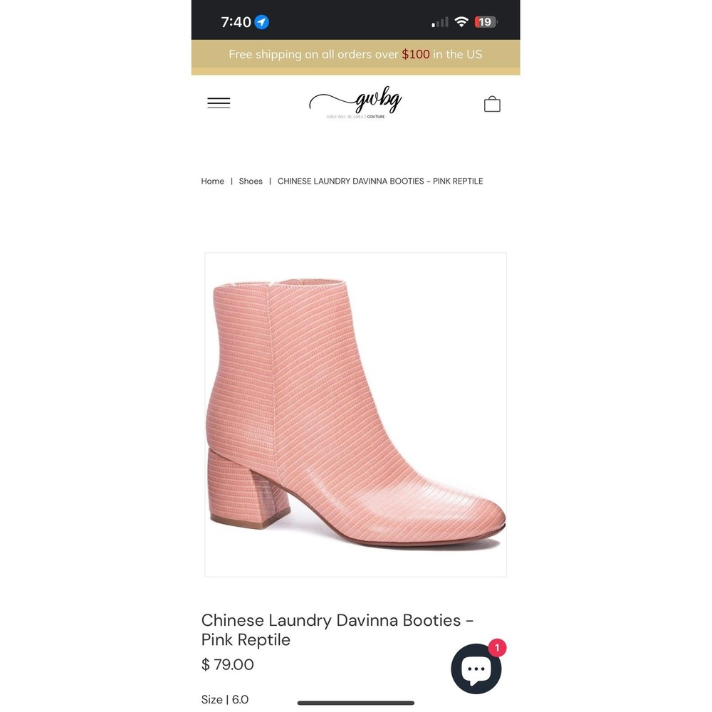 Chinese Laundry Davinna Boots Ankle Block Heel  Women's Size 8M Pink/mauve
